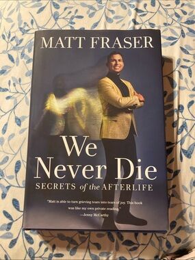 Matt Fraser "We Never Die" Hardcover Book - Navy & Gold Cover